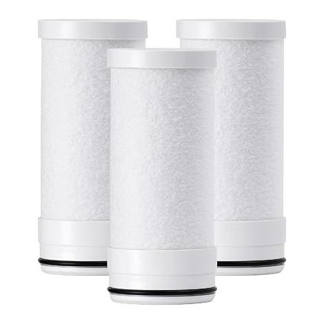 Waterdrop WD-FF-03A Filtre à Charbon de Remplacemen pour Robinet WD-FC-06, Réduit le Chlore de 94,42%, le Mauvais goût et Plus Encore, Dure Jusqu'à 9 Mois (Paquet de 3) (1/5)