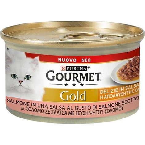 purina gourmet gold delizia in salsa salmone per gatti - 85 gr