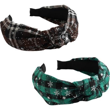 Cinta Para El Cabello Con Motivo De Copo De Nieve - Accesorio Festivo Para Navidad Y Fiesta - 2 Unidades (1/5)