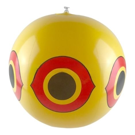 Ballons Répulsifs Oiseaux - Ballon Œil Réfléchissant avec Corde de Suspension - Pour Jardin Verger et Ferme - Lot de 3