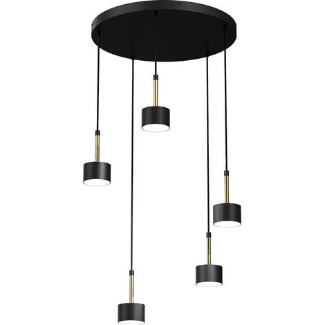 Lampada a sospensione Milagro ARENA MLP7763 nero/oro (1/5)