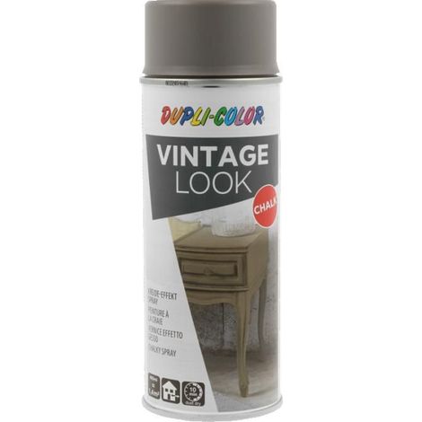 Bombe de peinture - Gris - Effet vintage - Peinture à la craie - Vintage look - 400ml