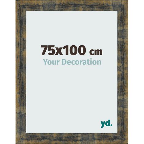 yd. - Cadre photo 75x100 - Bleu Or Melange - MDF - Pisa (1/5)