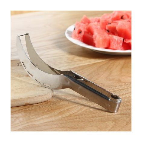 Wassermelonenmesser aus Edelstahl, Küchenhelfer für Steinobst und Gemüse (1/5)
