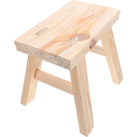 Tabouret Garçon Fille Bois Petit Tabouret pour Cuisine Salle de Bain Marchepied pour S Asseoir et Reposer (1/5)