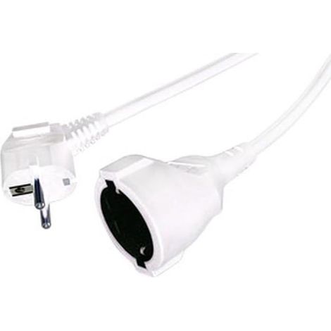 Rallonge électrique - 1 m - 1,5 mm² cuivre - 16 A 250 V - Intérieur/Extérieur - Noir
