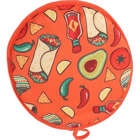 Tortilla-Wärmertasche, großer 30 cm (11,8 Zoll) großer, isolierter Stoff für Maismehl, Pita und Naan, aus hochwertigem Polyester (1/5)
