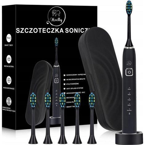 HEELLY SONIC ELEKTRISCHE ZAHNBÜRSTE FÜR KINDER UND ERWACHSENE IM ETUI
