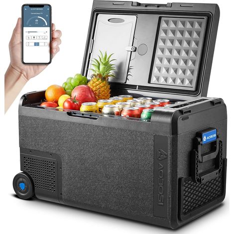 Kompressor Kühlbox 38L, Kühlbox Auto -20°C bis 20°C, Robuste Kühlbox 12V 230V für Autos, Lastwagen, Boote, Wohnmobile, Camping und Angeln (1/5)