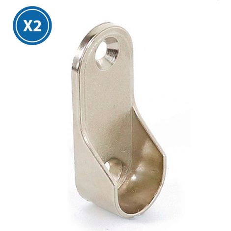 Cache métallique pour extrémités d'armoires profilées LED - Pack 2 - Ledme - LM3964 (1/2)