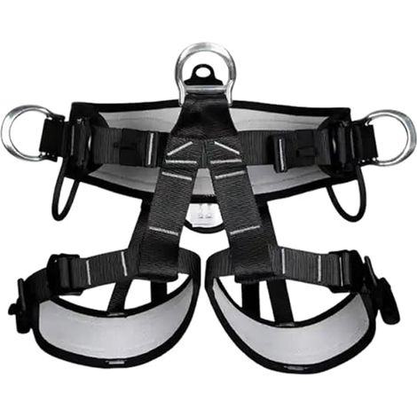 Harnais d'escalade pour hommes, harnais d'escalade d'arbres,Faisceau de ceinture de sécurité d'escalade - Protéger de soutien à la taille (1/5)