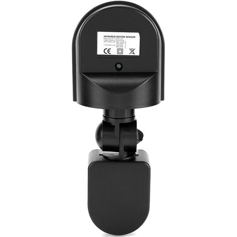 Interrupteur à ampoule avec détecteur de mouvement infrarouge PIR réglable 110V-240V (noir) (1/5)