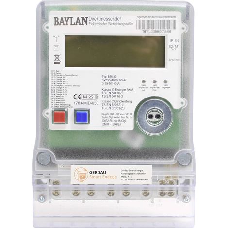 Counttec BTK30 DZ1004Q Compteur d'énergie triphasé numérique conformité MID: oui 1 pc(s)
