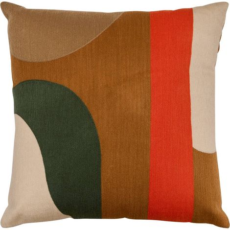 Cuscino hary marrone caramello 45x45cm - Atmosphera créateur d'intérieur