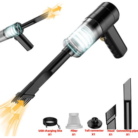 Aspirateur voiture rechargeable mini sans fil portable à main pour clavier et bureau (1/5)