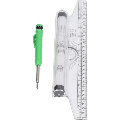 Règle à rouleau de mesure 30 cm - Formules diverses - Lignes horizontales, verticales, parallèles, courbes en arc - Règle à rouleau pour le dessin (1/5)
