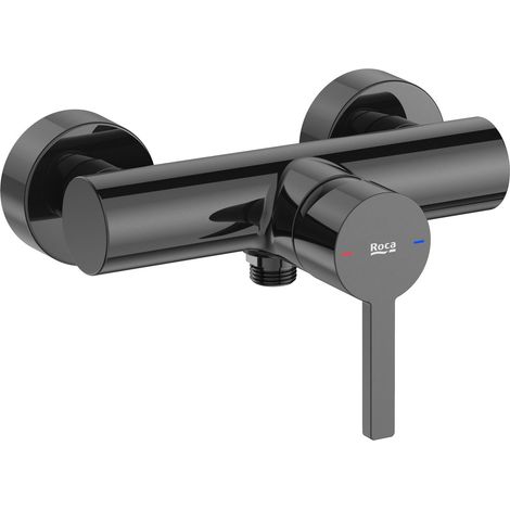 Mitigeur douche NAIA mural - Titanium black - Roca - A5A2196CN0 (1/2)
