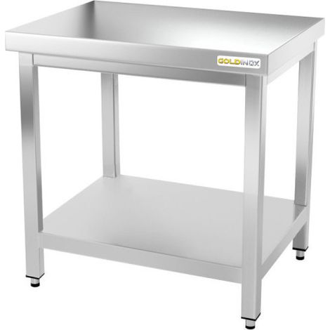 Table de travail en inox 700 x 600 mm PREMIUM - GOLDINOX (1/4)