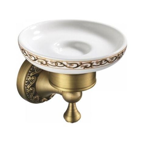 Porte-savon en bronze avec porte-savon de douche mural en laiton, style antique, haute qualité, design intemporel, idéal pour les toilettes de la salle de bain (1/5)
