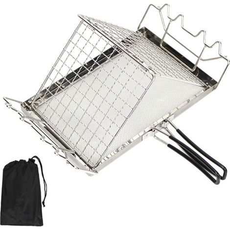 Grill Net Mini Pliable Grille Barbecue Toast Support Chaud Outils de Cuisine Extérieure (1/5)