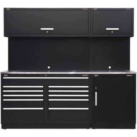 Sealey APMSCOMBO4SS Premier Storage System with Stainless Worktop 2.33m (1/5)