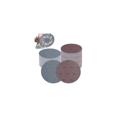 Disques Abrasifs 150mm Grain 60, 30 Pièces Filet Céramique Papier à Poncer Anti Poussière Papier de Ponçage Pour le bois, le mastic, la peinture, le plastique (1/5)