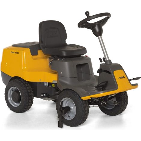 STIGA Park 300 R Trattorino Tagliaerba Frontale, 432 cc, 95 cm – Sterzo Articolato, Trasmissione Idrostatica, Piatto di Taglio Non Incluso – Prati fino a 3000 m²