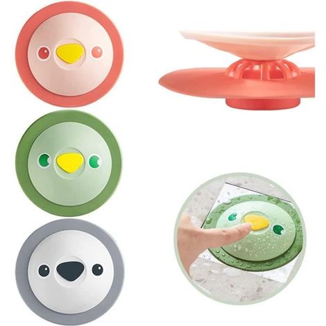 3 PCS Bouchon d'évier Universel en Silicone, Bouchons de Vidange, Universal Bouchon de Drainage en Silicone, Salle de Bain, Cuisine (1/4)