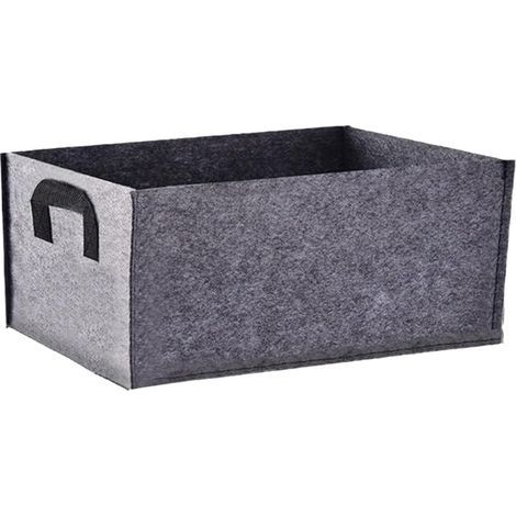 Sacs de jardinage durables non tissés, avec-gris 60x30x20cm