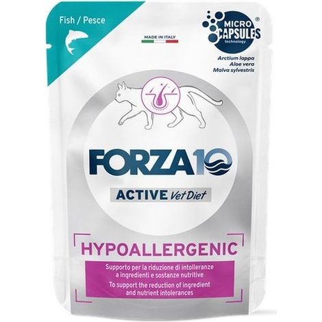Forza10 Gatto Veterinary Hypoallergenic busta 80gr Pesce