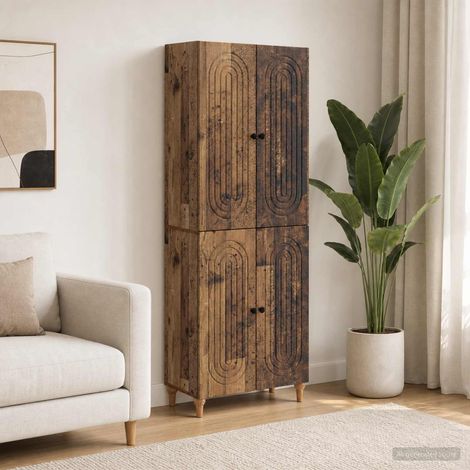 vidaXL Schrankset 2 pcs 66 x 34,5 x 90 cm Holzwerkstoff (1/5)