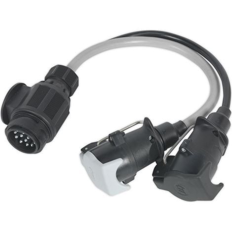 Sealey caravan trailer Conversion Lead 13-Pin Euro to 7-Pin N & S Type 12V TB55 (1/2)