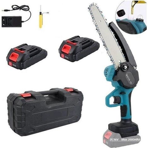 MOTOSEGA ELETTRICA A BATTERIA MINI SEGA 36V DA 6" POLLICI CON OLIO MAX 2000mAh (1/5)