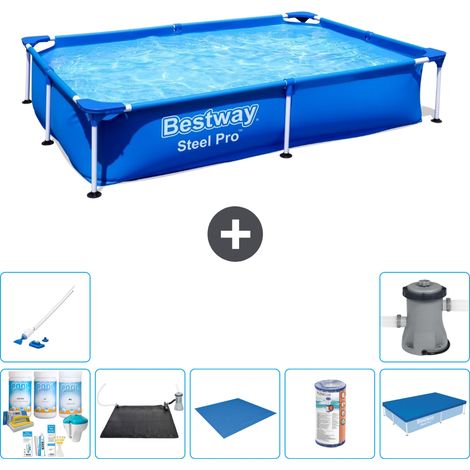 Bestway Bestway Steel Pro Rectangulaire - 221x150x43 cm - 8-pièces S22210 (1/5)