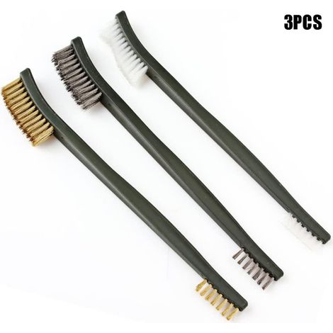 Filiyano-Ensemble de trois mini-brosse métallique, brosse double face (1/5)