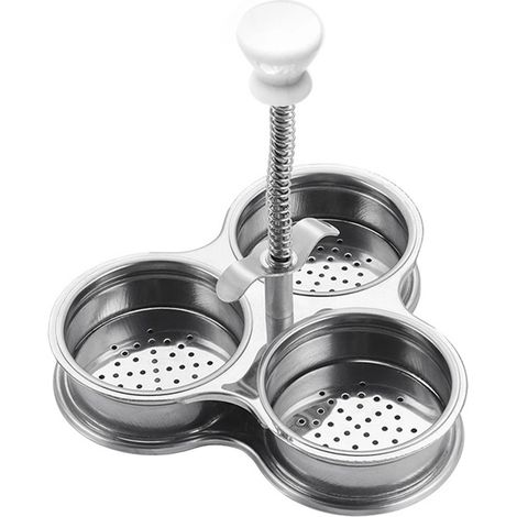 Vaporiera in acciaio inox per uova in camicia, ideale per la colazione, il brunch e molto altro. Un elettrodomestico da cucina efficiente e sicuro, perfetto per la casa, l'ufficio o... (1/5)