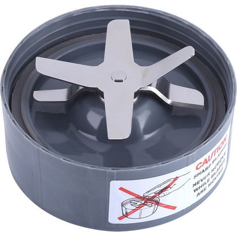 Base de Lame en Acier Inoxydable, Pièce de Rechange pour Joints Presse-Agrumes Nutribullet, Pièces de Rechange NutriBullet et Accessoires Avec 6 Ailettes pour Mélangeur NutriBullet 900W (1/4)