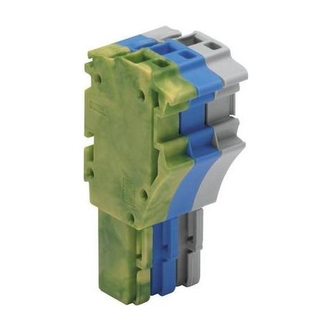 WAGO Listello a molla per 1 conduttore serie 2022 N/A Grigio, Blu, Verde, Giallo 1 pz.
