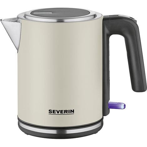 Severin WK 9577 Elektrischer Wasserkocher Beigefarben 1 Liter