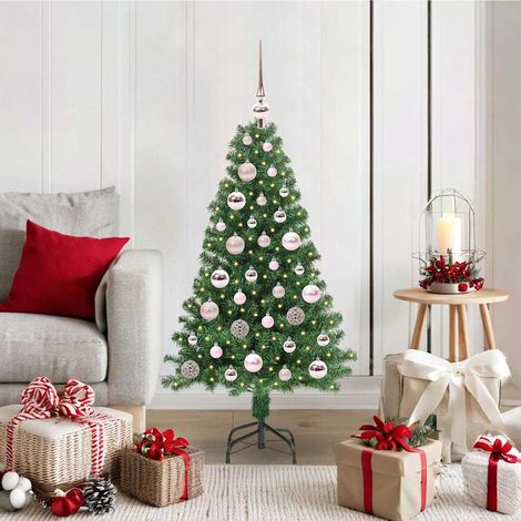 vidaXL Artificial Christmas Tree with 150 LEDs with Stand Green 120 cm (1/5)