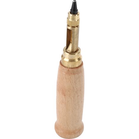 Ensemble de 6 emporte-pièces automatiques pour cuir avec poignées en bois interchangeables et outils de perforation rotatifs (1/4)
