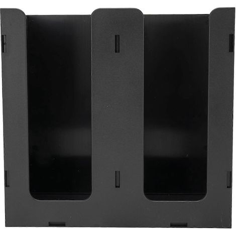 Distributeur de gobelets en papier, organisateur de rangement pour gobelets à café en acrylique avec 2 compartiments pour le comptoir (1/4)