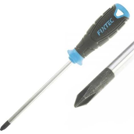 Tournevis cruciforme PH0 - 75 mm - Fixtec (1/4)