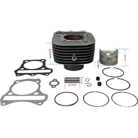 Motorcycle cylinder parts, compatible with Suzuki UZ125, V125, UM125T and Licai 125 cylinder and piston ring kits (1/4)