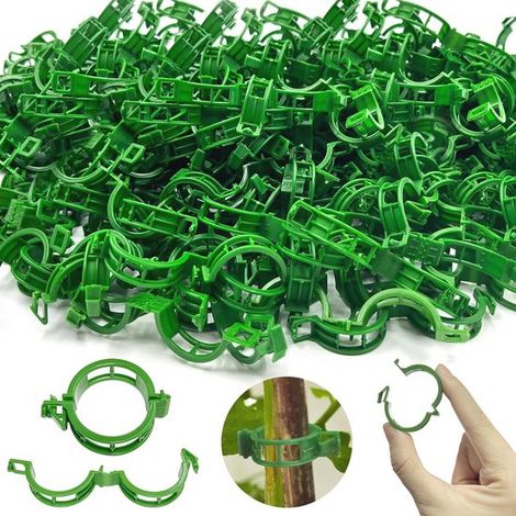 250 Tomatenclips Kunststoff Pflanzenclips zum Befestigen von Ranken und Pflanzen (1/5)