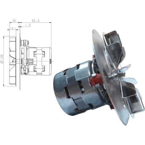 ESTRATTORE ASPIRATORE FUMI STUFA A PELLET PALAZZETTI NATALINI PL20CE0120