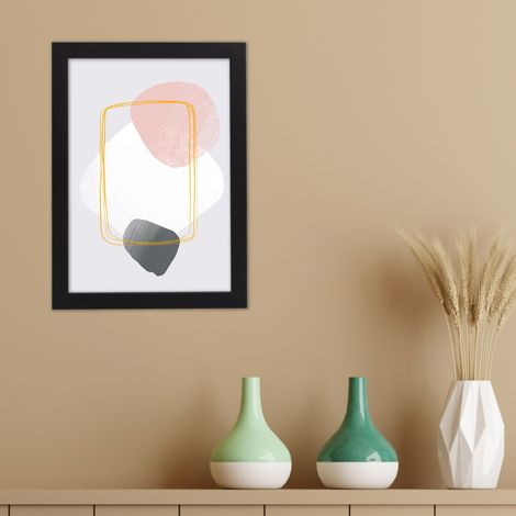 Lupia Cornice Portafoto SIMPLE NERA in Legno per Foto Poster e Stampe SET 2PZ 30x40 cm (1/4)