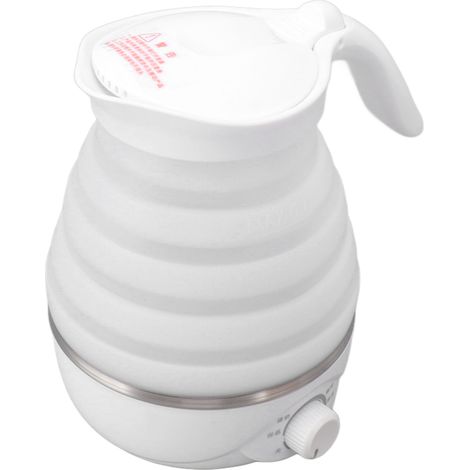 Zusammenklappbarer Reise-Wasserkocher (0,7 l), tragbar, aus Silikon, faltbarer Warmwasserbereiter für Zuhause, 220-V-EU-Stecker (1/5)