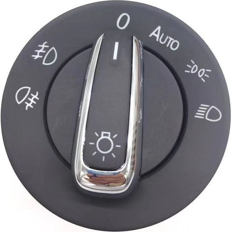 Interrupteur de phares 56D 941 431B compatible avec les nouveaux modèles haut de gamme Passat 2013. (1/5)