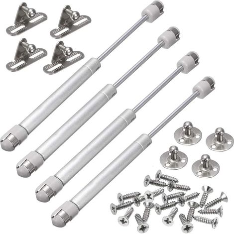 4 vérins à gaz, bras pneumatique, élévateur hydraulique pour meubles de cuisine, pour portes de placards (120N) (1/5)